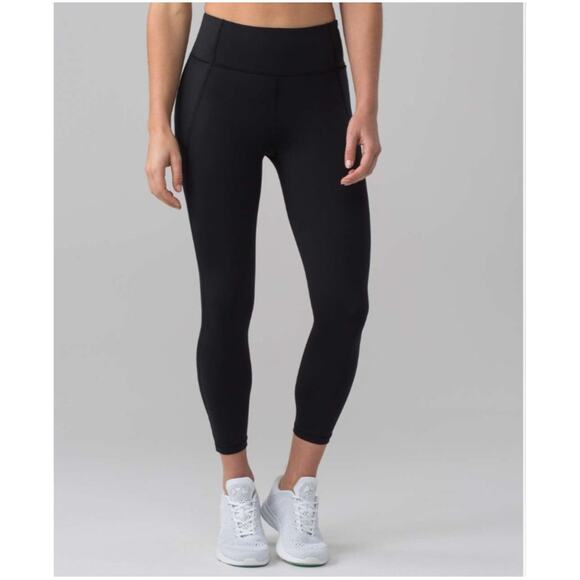 lululemon athletica Pants - Lululemon Women's Black Final Lap Crop *23" Leggings Size 10